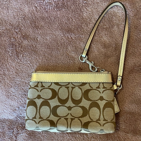 Gold Coach Wristlet - Picture 2 of 4